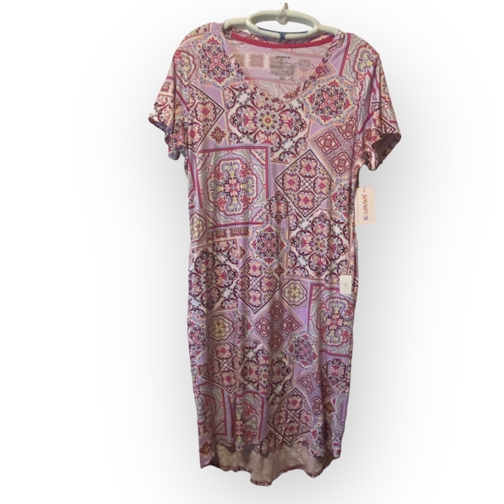 Midi Chemise Tiles Pajamas Women’s Size M (8-10) New With Tags Pink